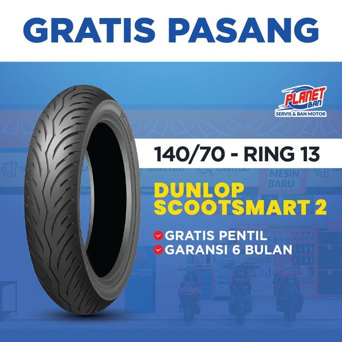 Ban Motor Ring 13 - 140/70 Dunlop Scootsmart 2 (Ban Motor Belakang NMAX, PCX 160, ADV 150, ADV 160)