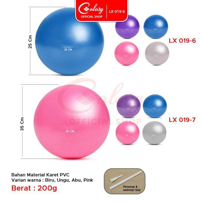 Gym Ball Mini Bola Gym Fitness 25 cm 35 cm / Bola Gym Yoga Alat Olahraga Gymball 019-6 *