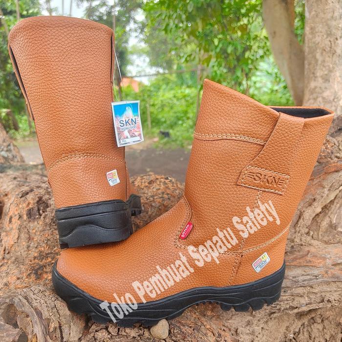 "New" Sepatu Safety Septi Ujung Besi Keselamatan Kerja Pria Wanita King Skn Joger Shoes Sepatu