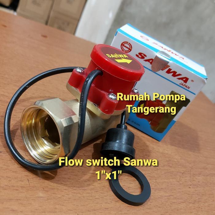 canaicoseller Water flow switch otomatis flow switch merk sanwa ukuran 1"