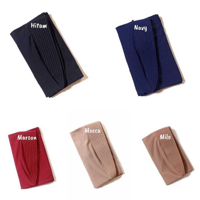 Hijab Instan Bergo Sport Ukuran M Bahan Jersey Nyaman Panjang Muslim Kerudung Sekolah Hijab Sport