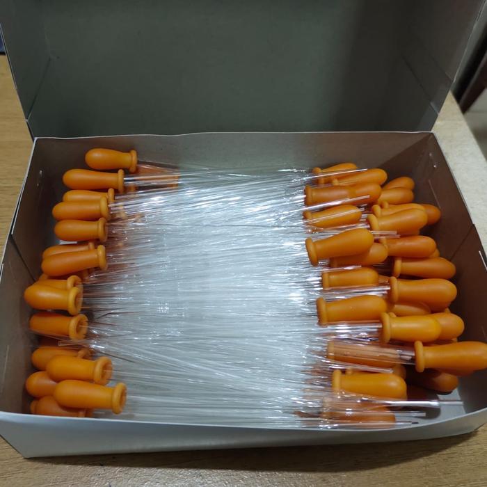 pipet tetes kaca panjang kuning