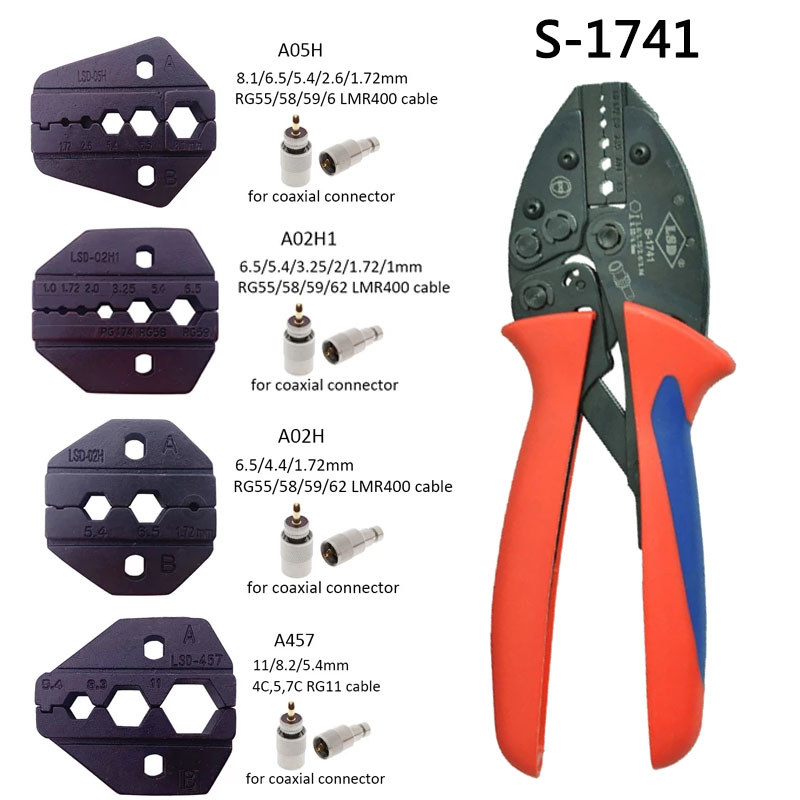 RG58 RG59 Coaxial Cable Crimping Tool BNC Connector Crimper RG8 RG213 RG174 316 Cable Crimpinng Tool