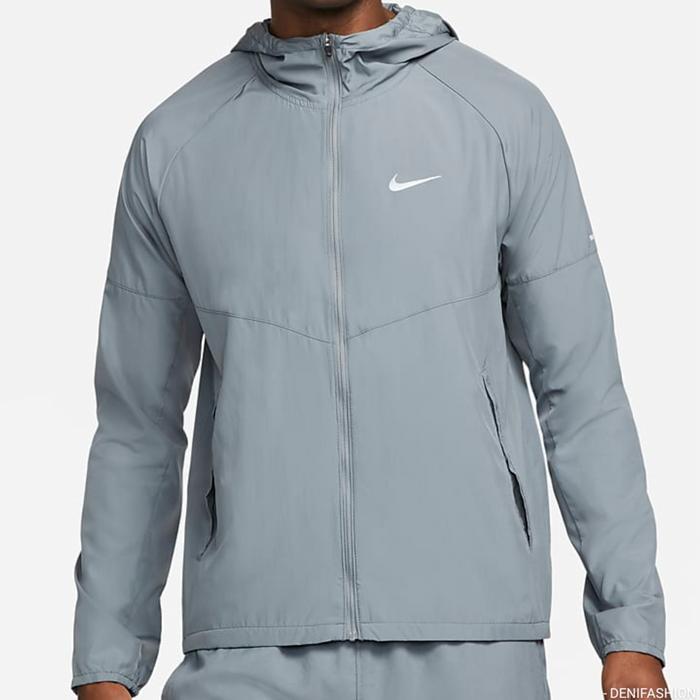 Jaket Olahraga Original Nike Full Zip Hoodie Abu Jaket Running Training Gym Branded Ori