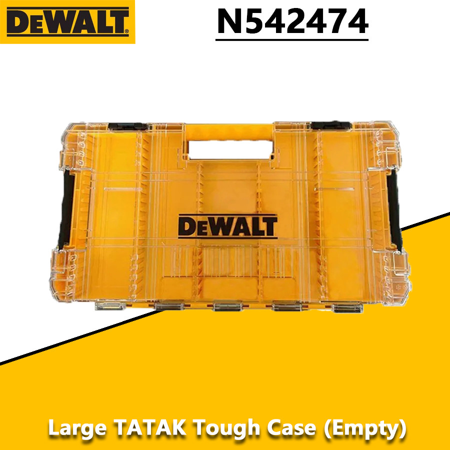 DEWALT 1PCS Large Tough Case Tool Case Tool Box Parts Storage Box Power Tool Accessories