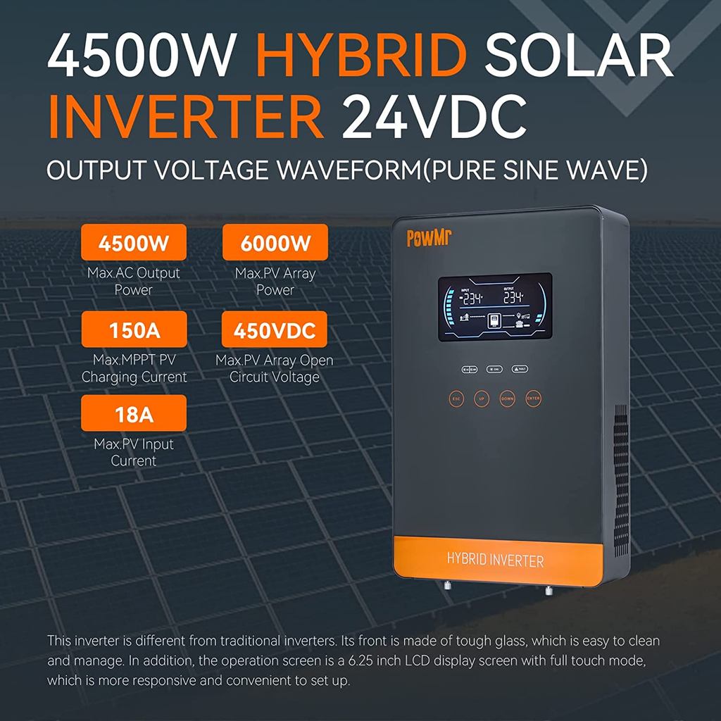 . 6.5Kw 4.5Kw 24V 48V 130A 150A Mppt Solar Charger Controller Lcd -
