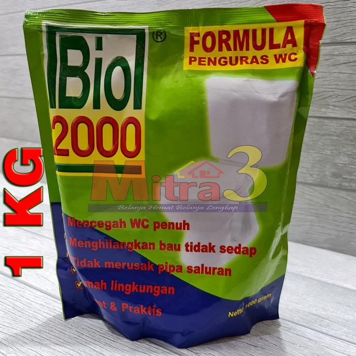 Anti Sumbat BIO 2000 1 KG / Penguras WC Penuh / Obat Septic Tank 1000g