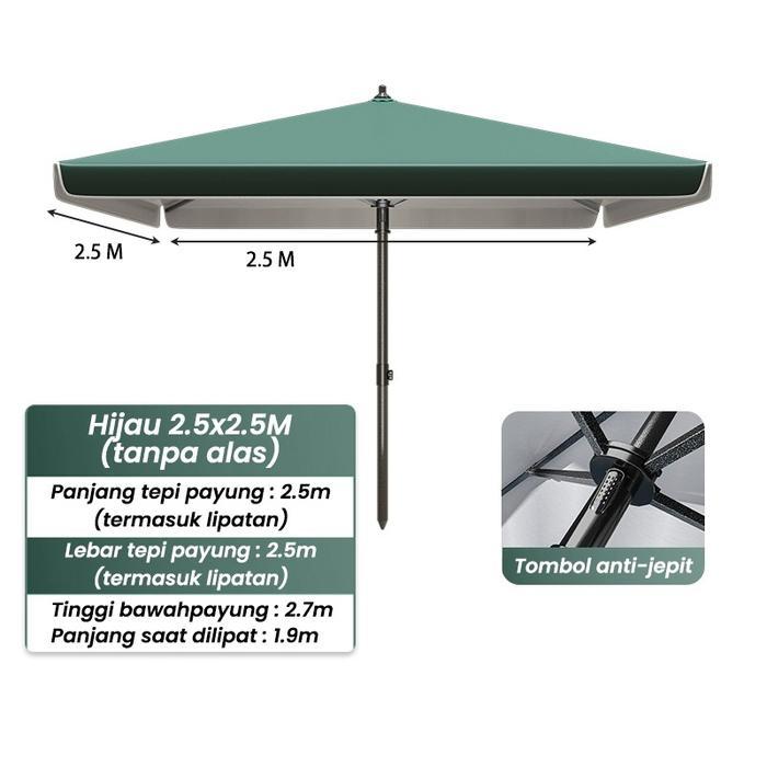 Tenda Lipat 2.5x2.5m / 2x2m - Tenda Pasar Outdoor, Tenda Pameran, Tenda Usaha Dagang, Waterproof