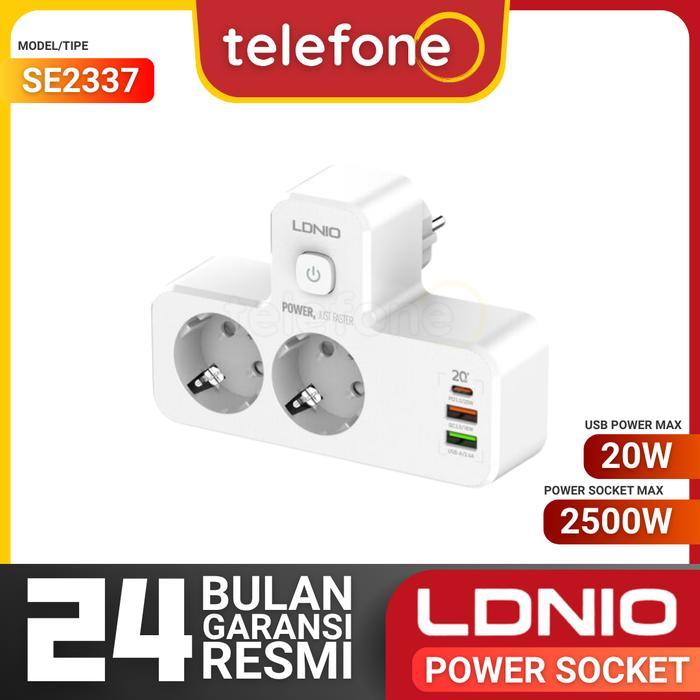 Power Socket Ldnio Sc2311 Original Led Lamp 2 Socket 3Usb Port Adaptor