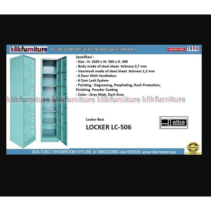 ` LC 506 New ALBA Lemari Locker Besi 1 Pintu