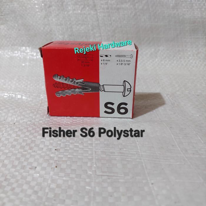 Fisher S6 S8 S10 Polystar Pengencang Sekrup Tembok
