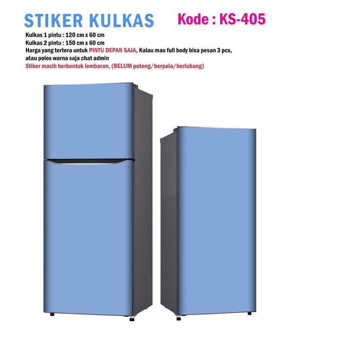 FARISHA SHOP STIKER KULKAS 1 PINTU DAN STICKER KULKAS 2 PINTU WARNA POLOS