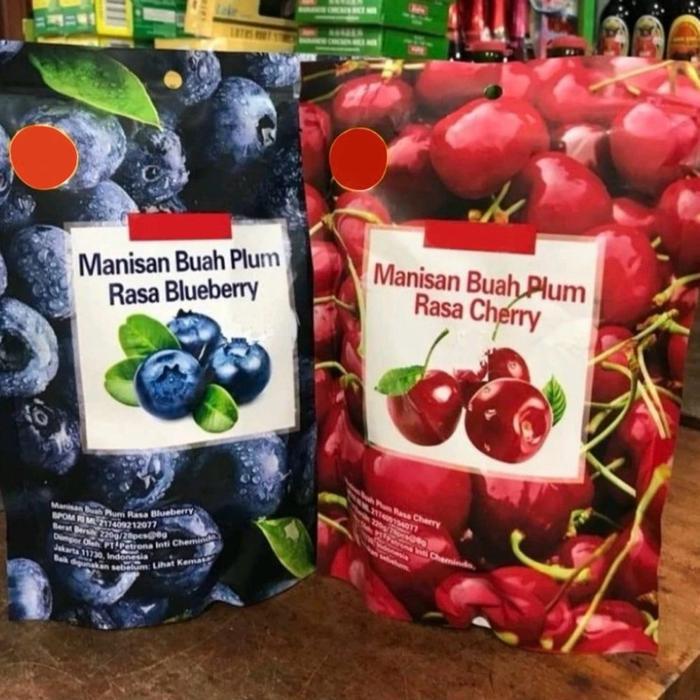 Manisan Buah Plum Cherry & Blueberry Halal