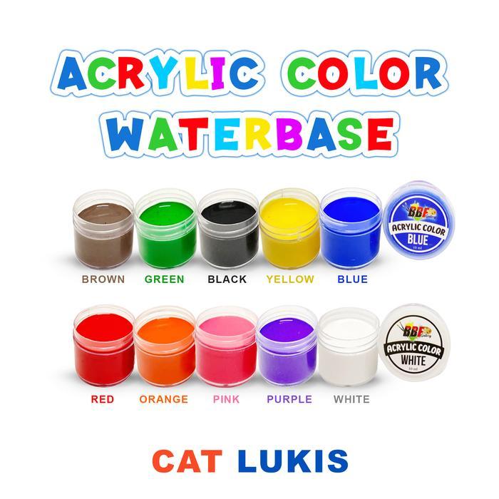 Cat Lukis Cet Air Akrilik Acrylic Paint Peralatan Melukis