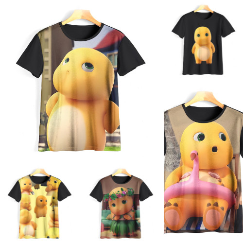 Baju Nailong Dino Kuning Naga Kecil Kaos 3D Anime Untuk Anak dan Dewasa Unisex - Bianca Fashion