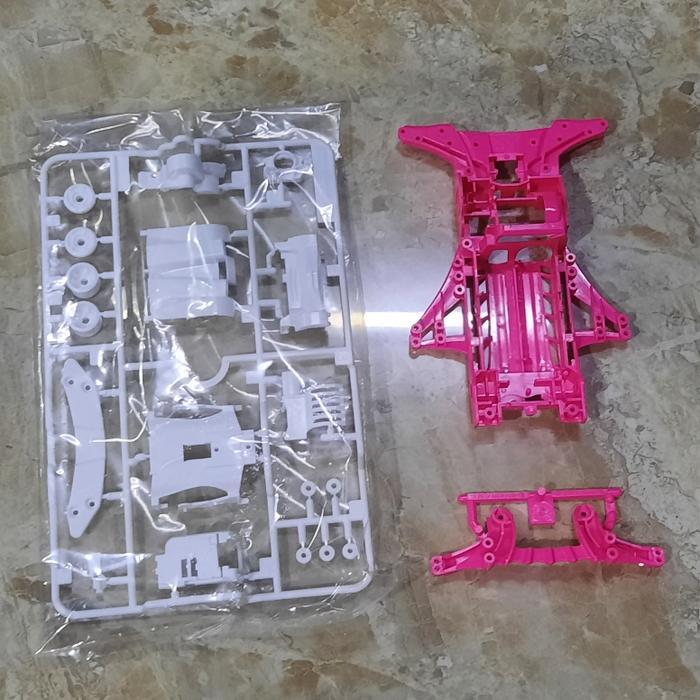 Chassis FMA Pink + Akar + Gearbox Ori Tamiya