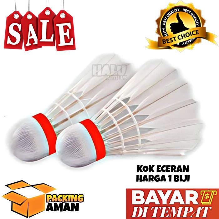 (BISA COD) PROMO 1 Pcs Kok Bulu Tangkis / Shuttlecock / Kok Badminton