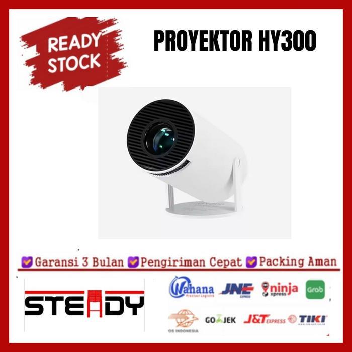 HY300 Proyektor Android 11.0 Bluetooth Proyektor 1/16GB Wifi 6 Portabel Mini LCD Proyektor Support