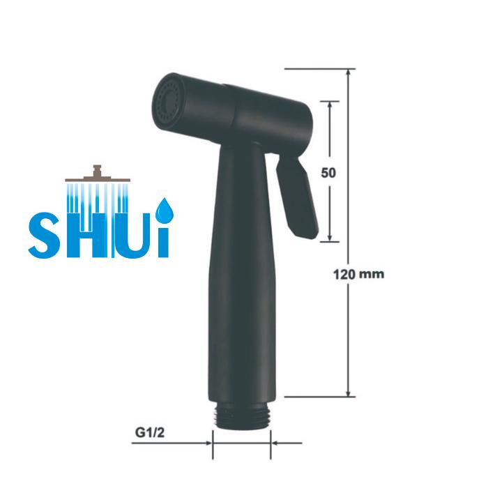 Jet Shower Set Hitam stainless / Bidet Cebok Stainless / Spray Bidet Hitam Black Selang
