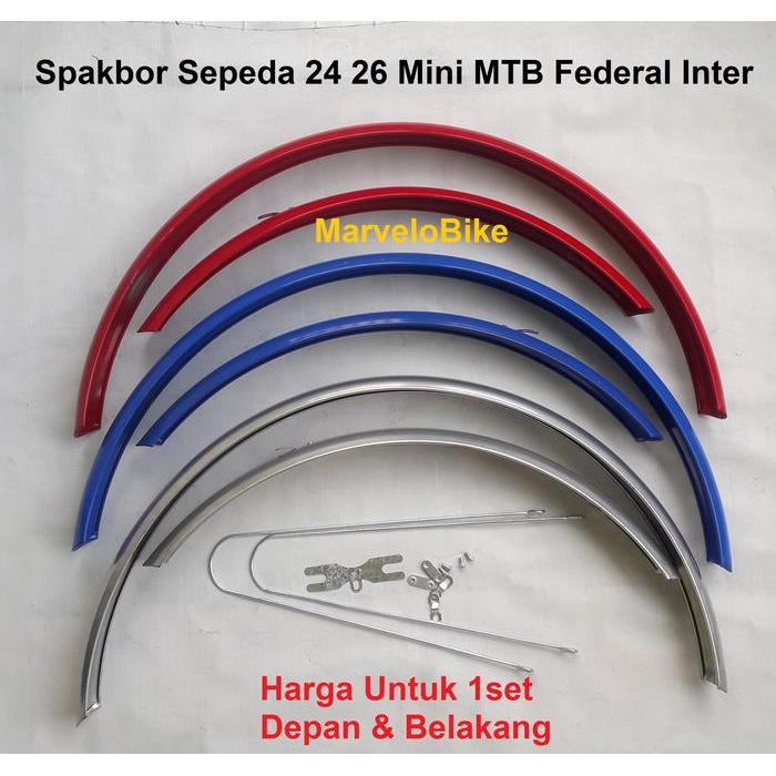 Fender Spakbor Sepeda 24 26 Mini MTB Federal Inter Besi