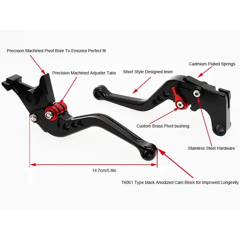 FOR YAMAHA YZF R1 YZF-R1 2004-2008 CNC CLUTCH BRAKE LEVERS SET