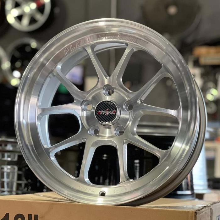 velg mobil ring 17 VENOM 6 POLISH YUSTA FLOW FORMING LEBAR 8 ET 40 velg racing r17 innova reborn Ert