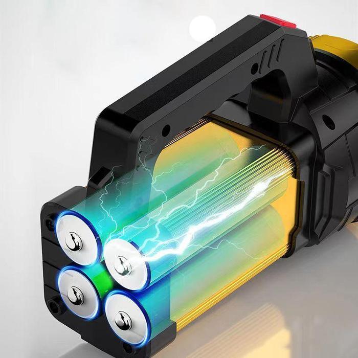 Eiger - COD,Kirim Sekarang Senter LED Super Terang Jarak Jauh Senter Camping Jumbo Multifungsi