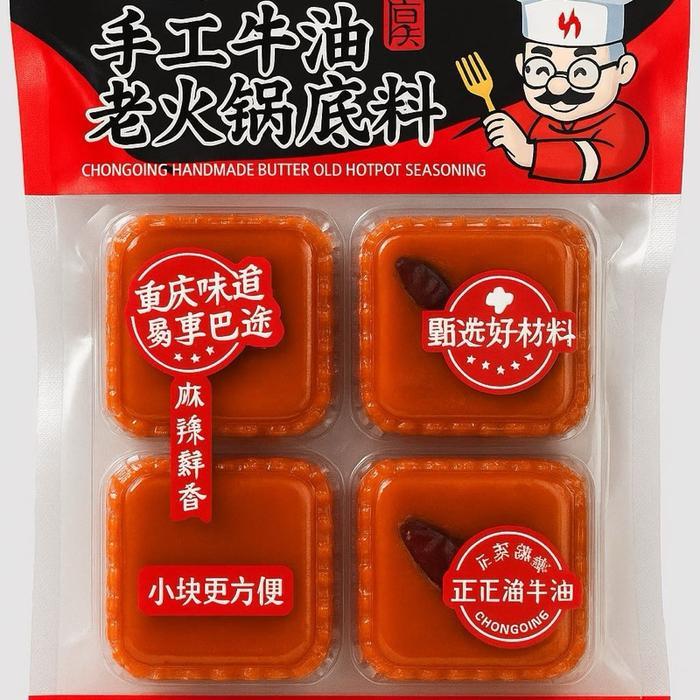 SANYI Bumbu Hotpot Instant Chongqing HALAL 90g Handmade Butter Old Hotpot Seasoning Kuah Pedas Mala