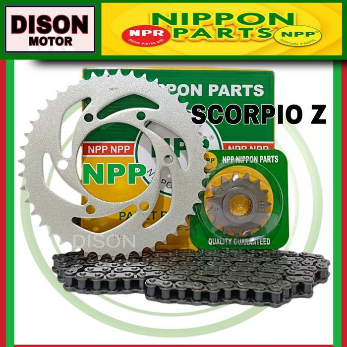 Gear Set Npp Scorpio Z Original Paket Girset Gearset Scorpio Npp Rantai
