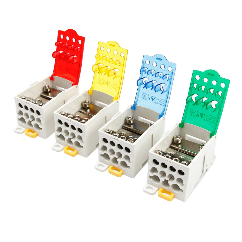 Distribution Box One In Several Out Power Wire Universal Electric Connector Junction Din Rail