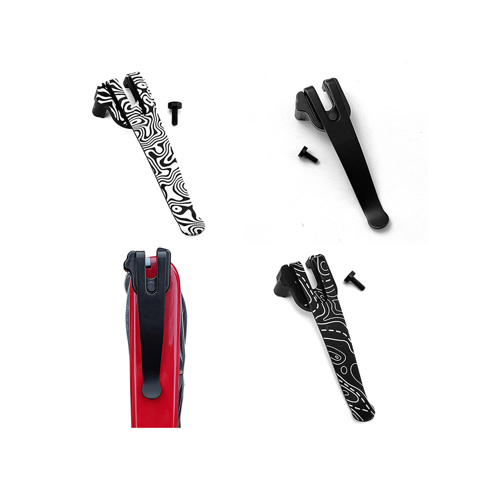 1 Set Stainless Steel Knife Deep Carry Pocket Clip Back Clamp for 91MM Victorinox Swiss Army Folding