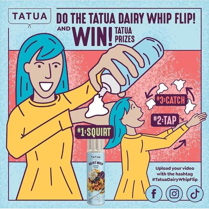 Tatua Whipping Cream Aerosol 250 Gr - Dairy Whip Cream Halal Import Tbk