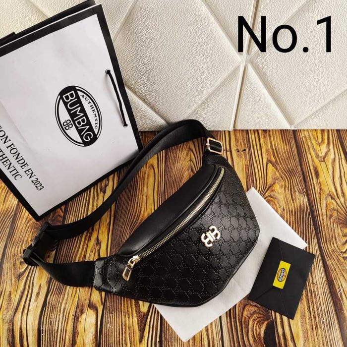 Elizabethh Store - - Tas Pinggang Cindy Free Paperbag - Wanita Free Paperbag Bahan Tebel 191571