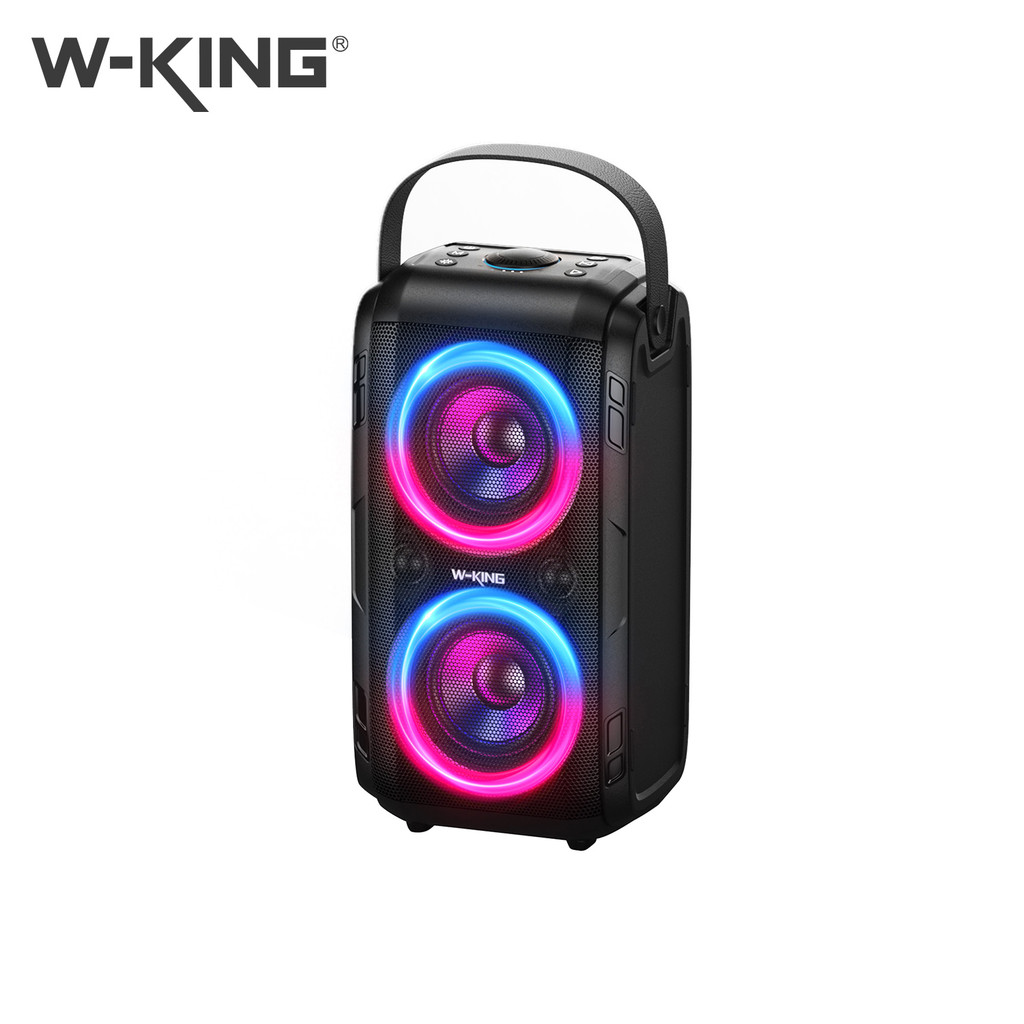 W-KING T9 80W RMS (180W PEAK) Portable Bluetooth Speaker Wireless Boombox 2 Full Range Drivers/Deep