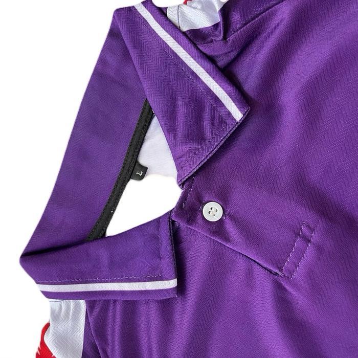 Jersey Fiorentina Retro Home 1998 / Jersey Fiorentina Vintage / Logo 3D Timbul