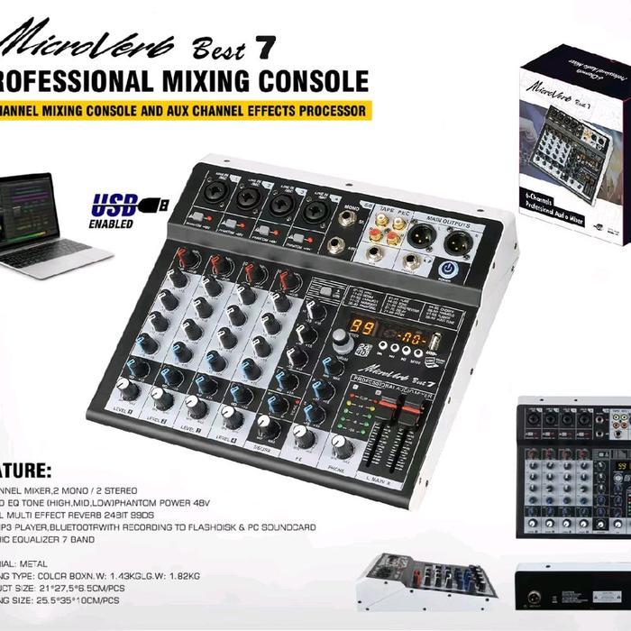 Mixer Microverb Best7 Best 7 6Ch Dsp99