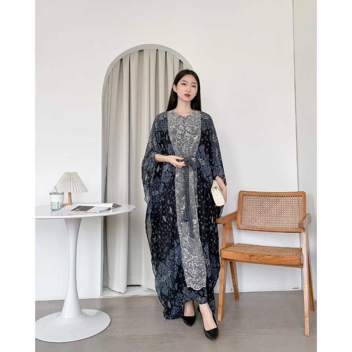 Kaftan Versha Ethnic Kaftan Wanita Model Terbaru Baju Gamis Wanita Fashion Wanita Kekinian Dress