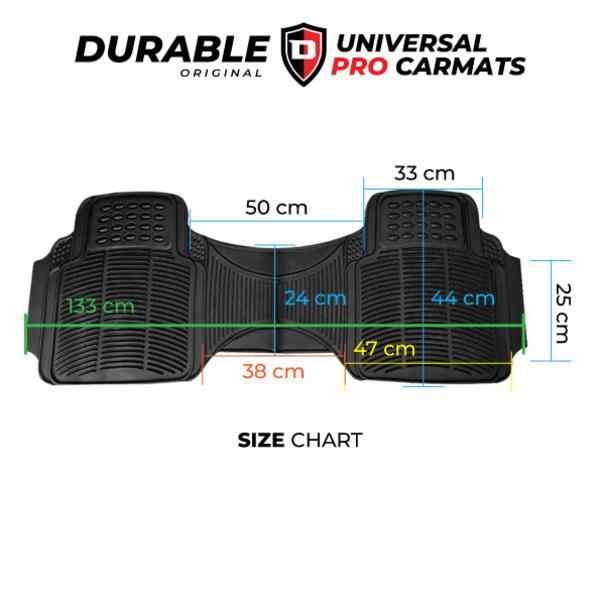 Durable Karpet Mobil Mercy W204 3pcs PVC Universal - Begi