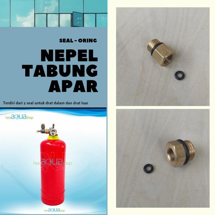 Seal ORing Converter tabung apar set - Nepel - untuk co2 diy cisod