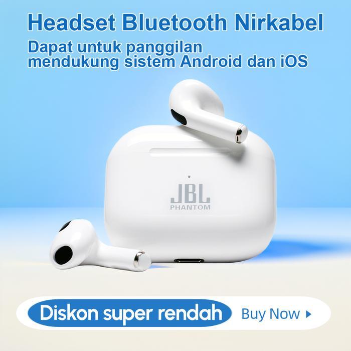 Original Jbl-Phantom 4Th Upgrade Tws Sound Wave Shockwave Tws - Bass Kuat Tahan Air Segala Cuaca Dan
