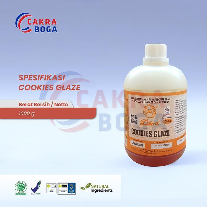 Cookies Glaze Diva 1000Gr / Cookies Glaze Diva 1 Kg Terlaris