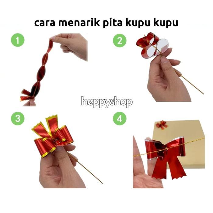 Pita Tarik Kupu Kupu Kecil, Pita Serut Redy Stok