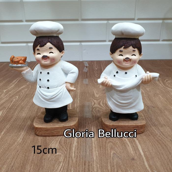 Terlaris Patung Pajangan Koki Asia Lucu Unik Ayam Panggang Chef Restoran Best Quality