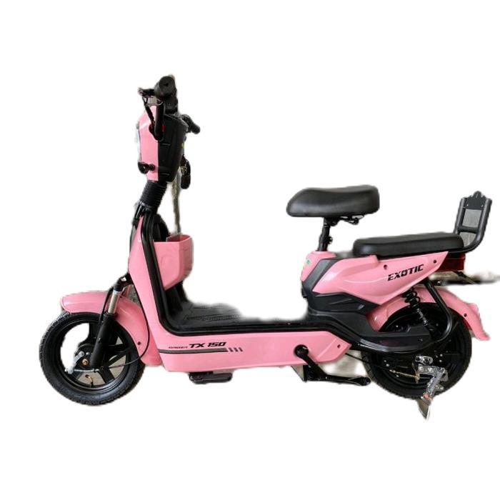 Exotic Sepeda Listrik GROZA TX 150 SELIS EXOTIC TYPE GROZA NEW Warna Pink dengan Desain Elegan dan P