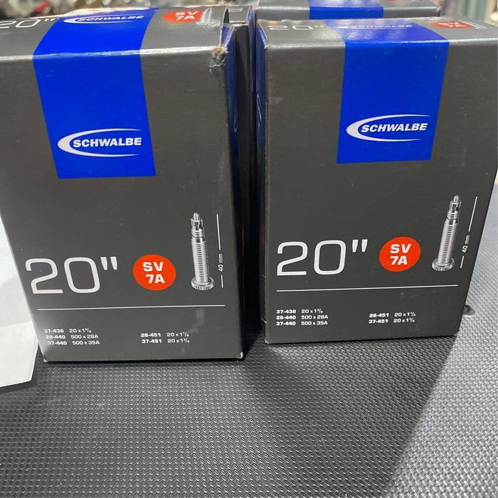 Ban dalam Schwalbe 20x1 1/8 presta 40 mm