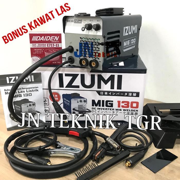 Mesin Las Izumi Mig 130 Tanpa Gas / Bisa Gas / Travo Las Izumi Mig 130