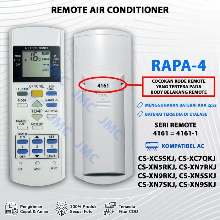"New" Varian Remote AC Pengganti Remot AC 4461 4185 A75C3865 3623-1 A75C3623 4161 A75C3269 A75C4157
