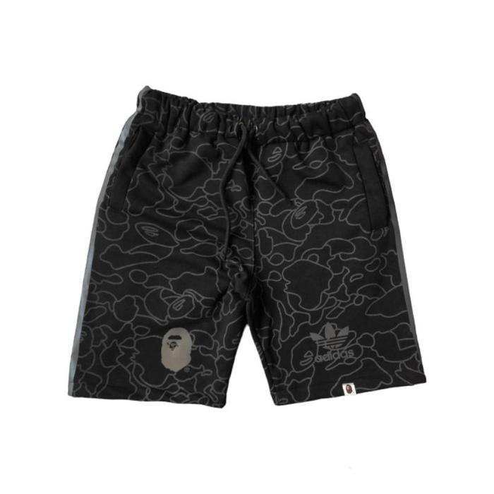 (Rs) One Set Celana Pendek Shortpants Hoodie Bape X Adidas Techno Tbk