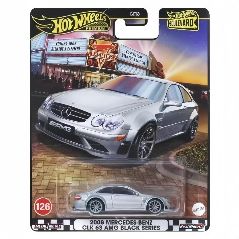 Hot Genuine Hot Wheels Premium Boulevard 126 Alloy Diecast Car Model 2008 Benz Clk 63 Black Series