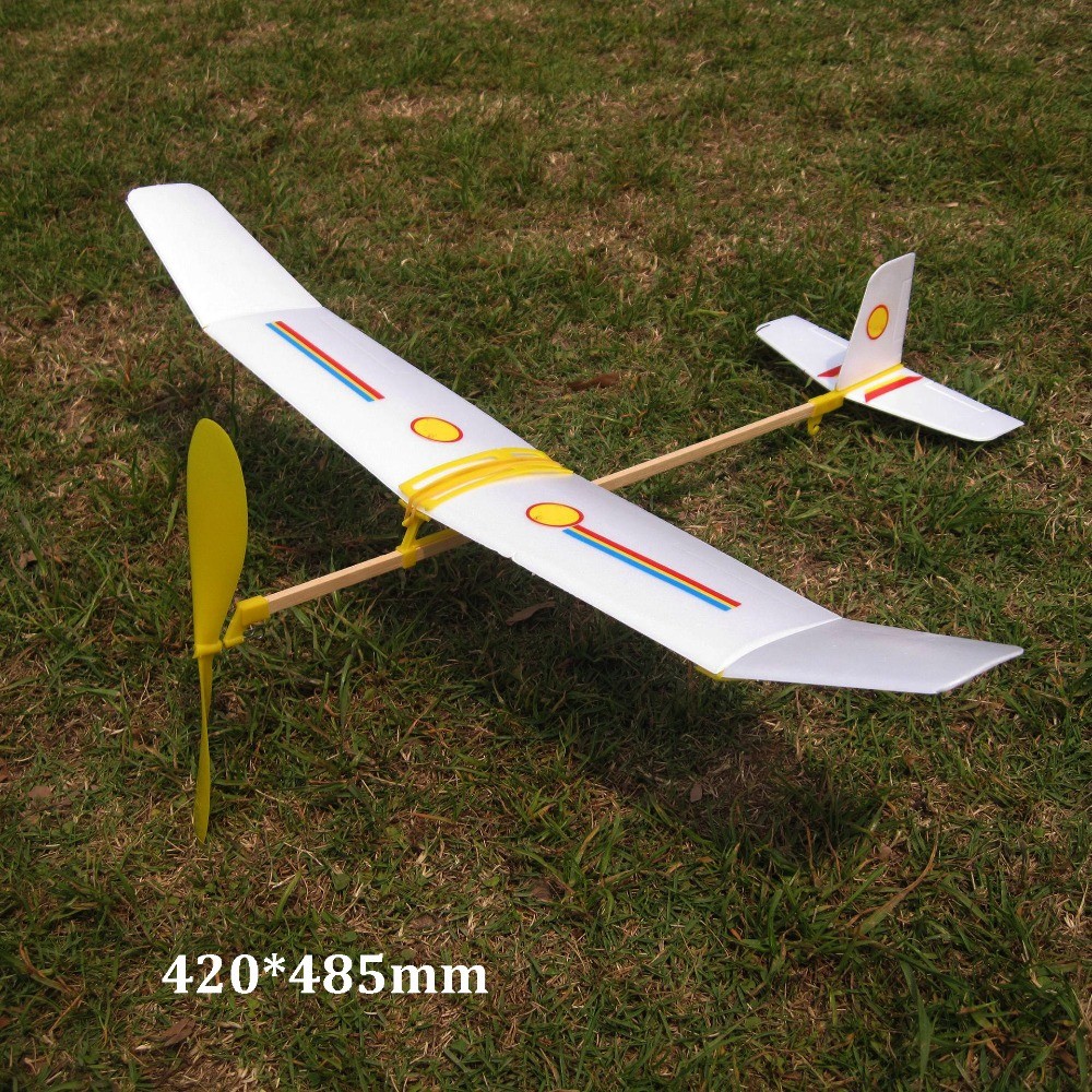 New Ligthweight Airplane Glider Model Popular 3 Styles Students Flight Competition Rubber Band